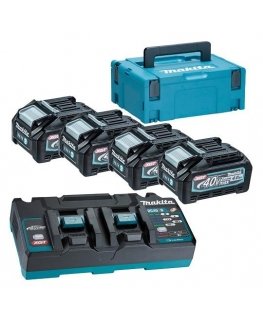 MAKITA POWER KIT 40V XGT (BL4040Fx4+DC40RB)