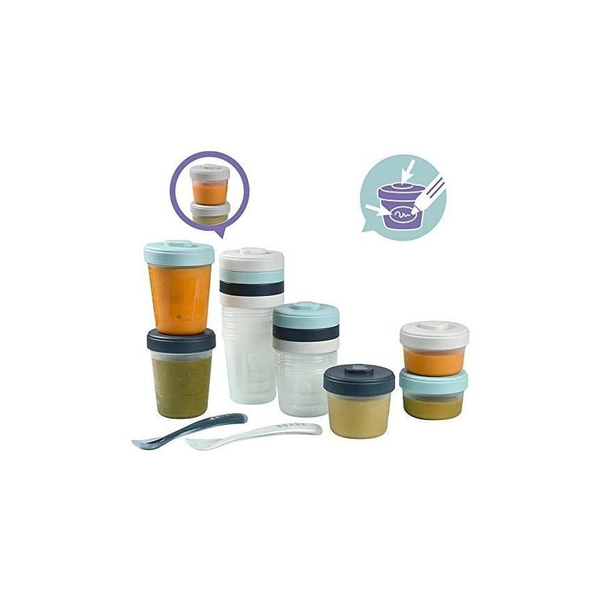 BEABA POWER STARTER KIT, 2x90, 4x150, 6x250, 2 SILICONE PIECES, STORM – 3
