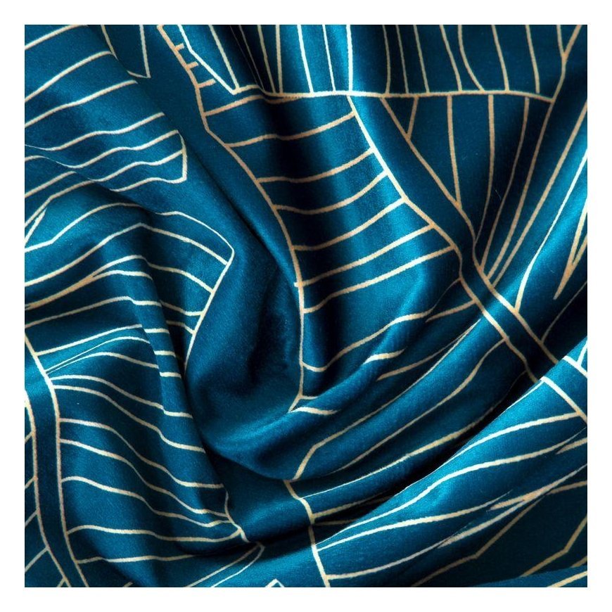 Eurofirany LIMITED COLLECTION MUSA2 Night curtain in soft velvet with plant pattern, 140X250 cm, loo – 7