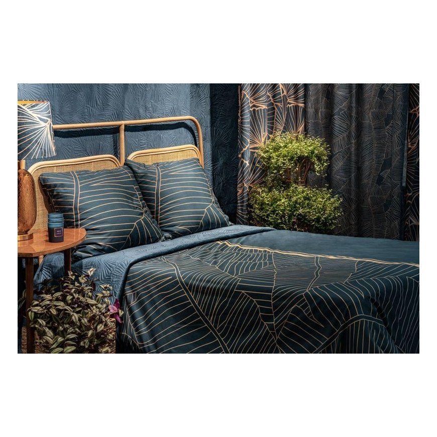 Eurofirany LIMITED COLLECTION MUSA2 Night curtain in soft velvet with plant pattern, 140X250 cm, loo – 9