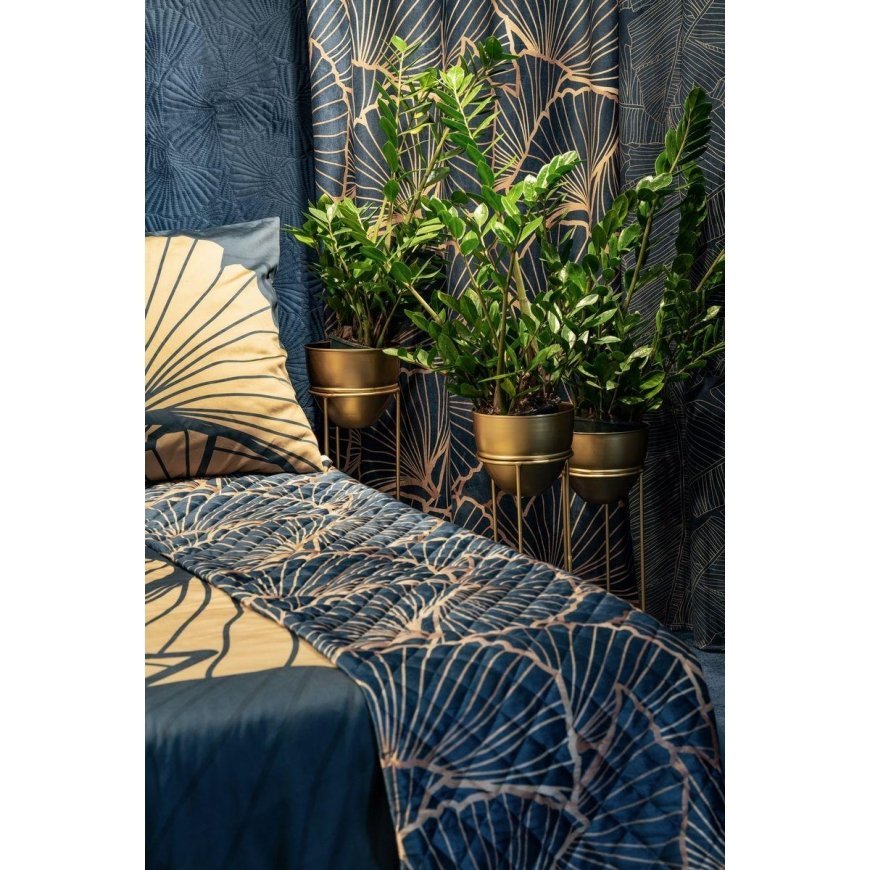 Eurofirany LIMITED COLLECTION MUSA2 Night curtain in soft velvet with plant pattern, 140X250 cm, loo – 10