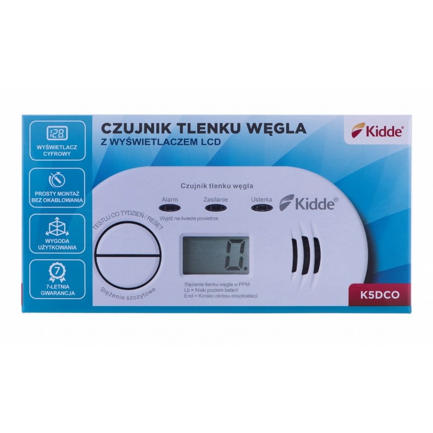 K5DCO Kidde LCD oglekļa monoksīda detektors – 3
