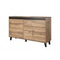 Cama Meble komoda NORD (spalva: Votan ąžuolas/ antracito)