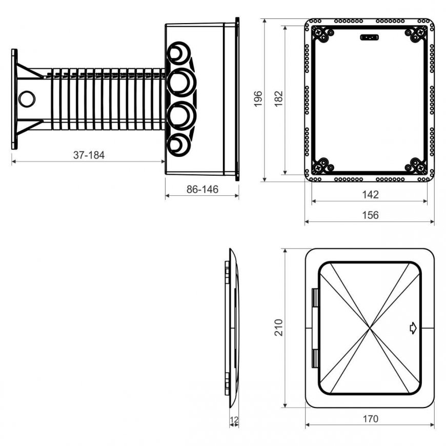 ELECTRICAL INSTALLATION BOX FOR INSULATION KUZ-VOI-KB DUNES – 10