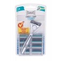 WILKINSON SWARD Quattro Titanium Sensitive Sustabdymo maišelis 1 vnt. + Prekė 8 vnt.