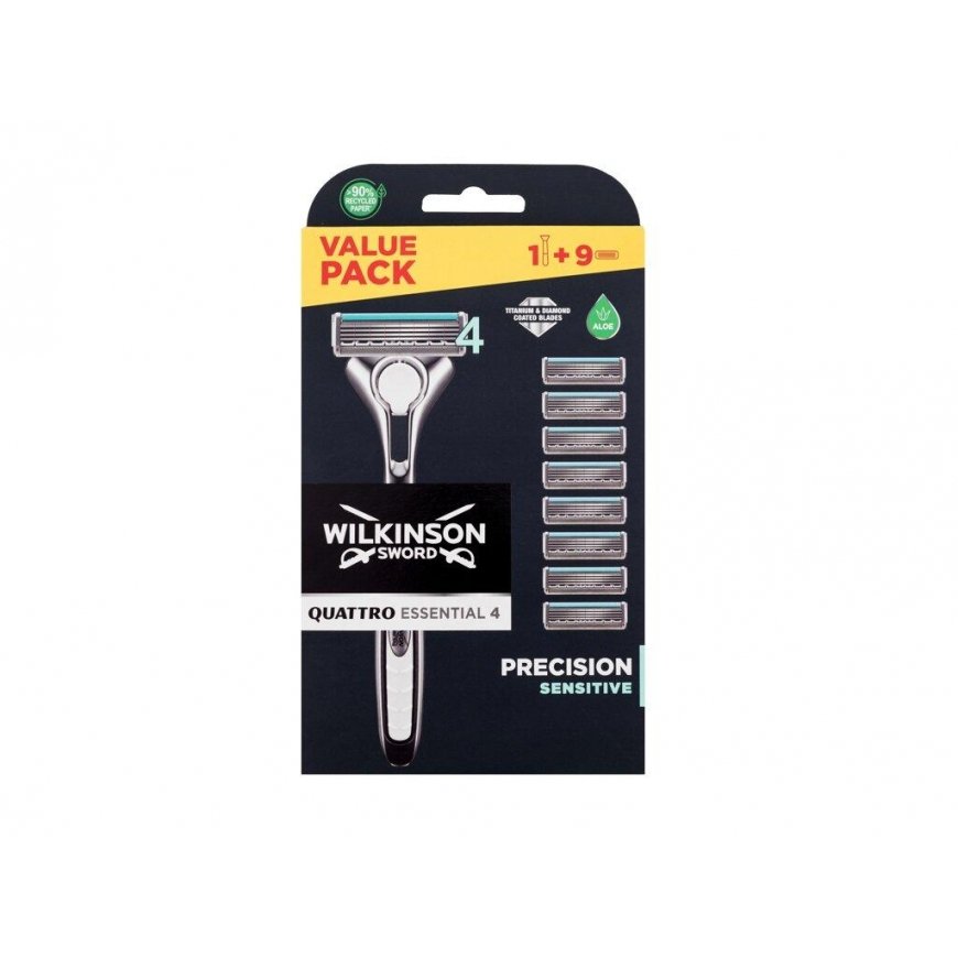 WILKINSON SWARD Quattro Titanium Sensitive Suspension bag 1 pc. + Product 8 pcs. – 3