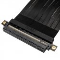 Akasa RISER BLACK X2, Premium PCIe 3.0 x 16 Riser cable,20CM 180° PCIe 3.0 x16 Female 180° PCIe 3.0 