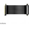 Akasa RISER BLACK X2, Premium PCIe 3.0 x 16 Riser cable,20CM 180° PCIe 3.0 x16 Female 180° PCIe 3.0 