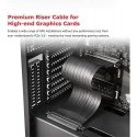 Akasa RISER BLACK X2, Premium PCIe 3.0 x 16 Riser cable,20CM 180° PCIe 3.0 x16 Female 180° PCIe 3.0 