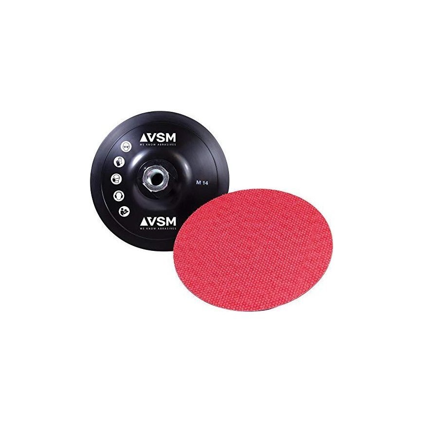 VSM Plate with hook pad Ø125mm