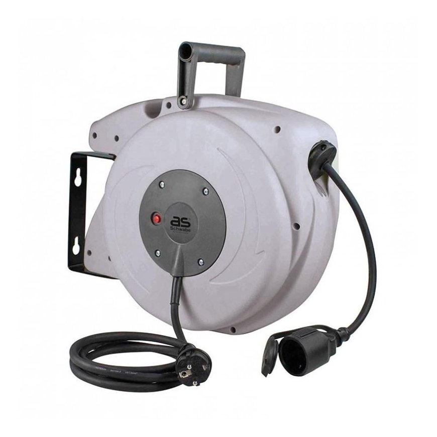 Retractable extension cord AS-SCHWABE IP44 EasyToGo 10m – 3