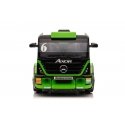 Lean Cars One-seater electric car with trailer Mercedes-Benz Axor XMX622, green Lean Cars One-seater electric car with trailer Mercedes-Benz Axor XMX622, green