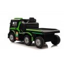Lean Cars One-seater electric car with trailer Mercedes-Benz Axor XMX622, green Lean Cars One-seater electric car with trailer Mercedes-Benz Axor XMX622, green