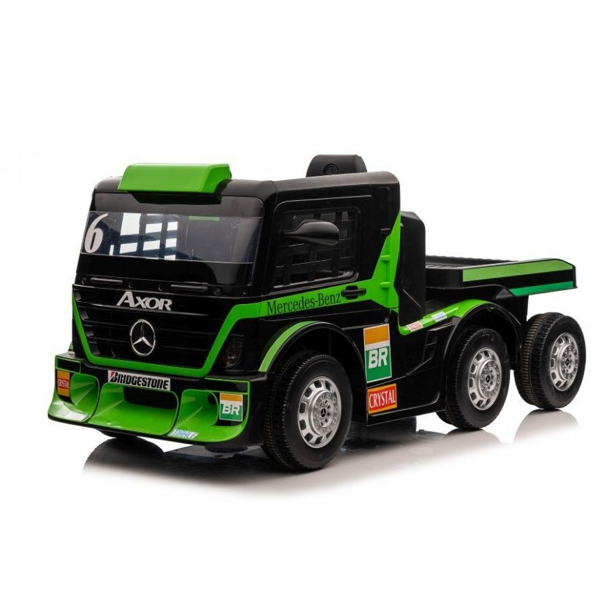 Lean Cars One-seater electric car with trailer Mercedes-Benz Axor XMX622, green – 6