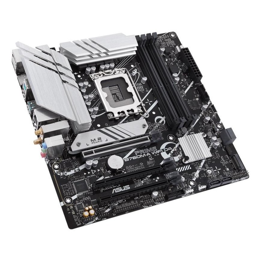 Main board Asus PRIME B760M-A WIFI D4 Processor family Intel, Processor socket LGA1700, DDR4 DIMM, M – 10