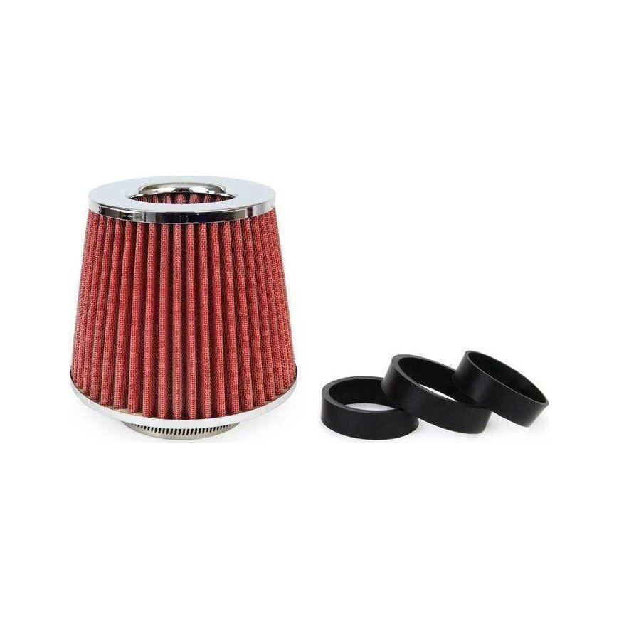 Amio Filtras powietrza stożkowy chrom + 3 adaptery – 4