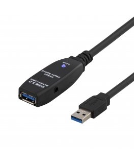 Deltaco USB3-1002 USB cable 5 m USB 3.2 Gen 1 (3.1 Gen 1) USB A Black