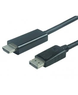 PremiumCord KPORTADK01-02 видео кабель адаптер 2 m DisplayPort HDMI Черный