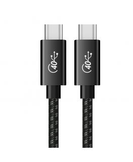 Fusion Accessories Fusion Superior USB-C - USB-C data cable 100 W | 40 Gbps | USB 4 GEN 3 | 8K | 1.5 m black