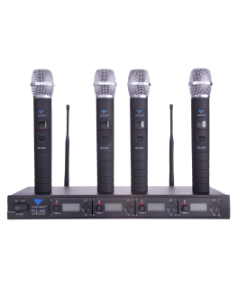 Azusa Microphone PLL-400 UHF 4 channels (4 hand-held microphones)