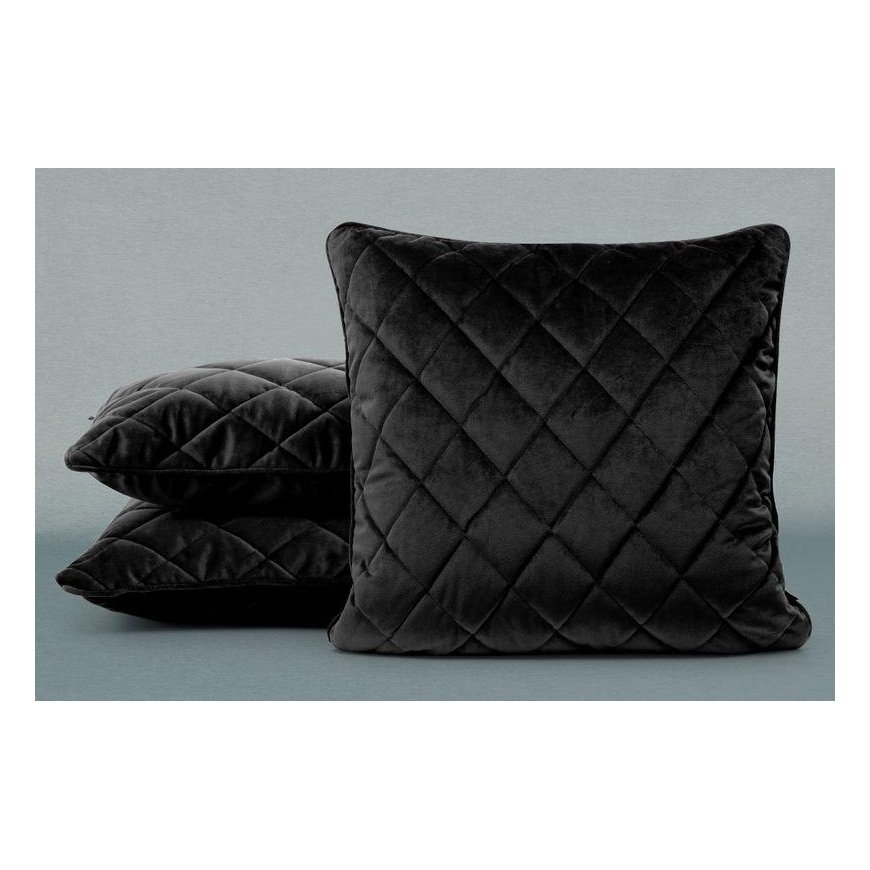 Eurofirany Pillow VELVET 50x50cm - black Pillow cover – 4