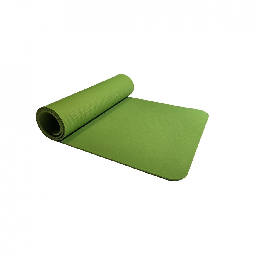 Sanro Gymnastics/yoga mat TPE with pattern KP-188 Green – 3