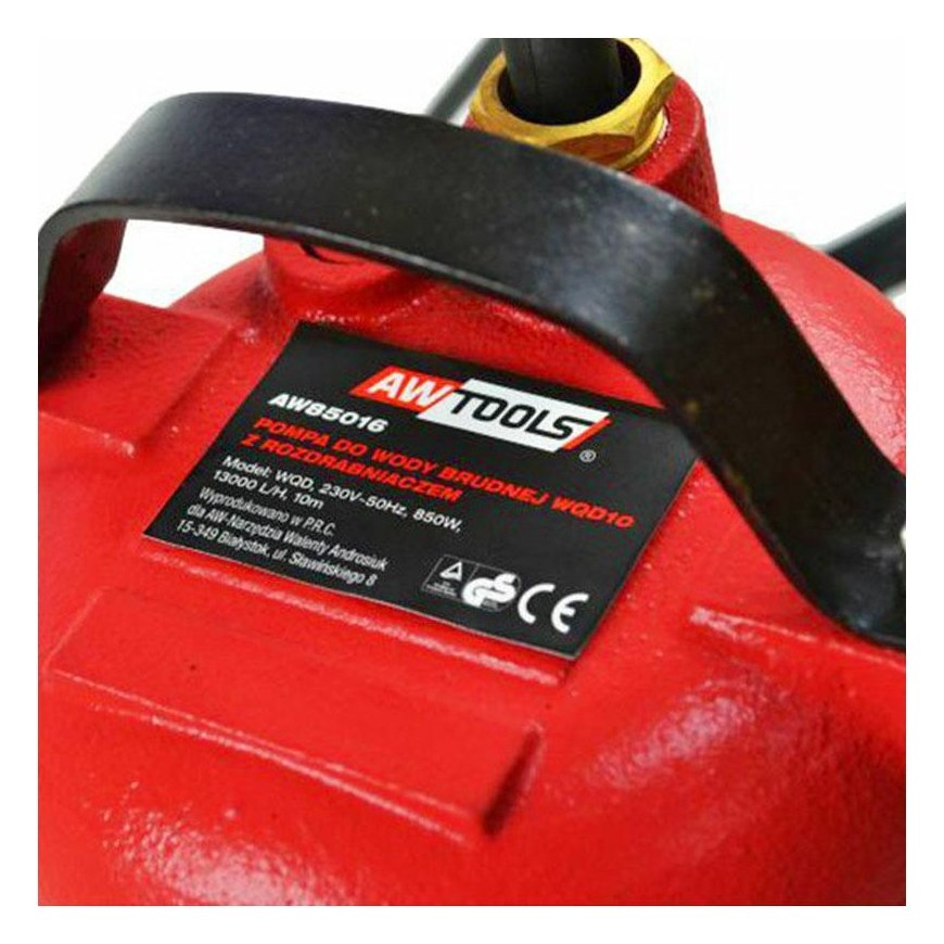 AW-Tools AWTOOLS 850 W DIRTY VANDENS SIURBLYS SU Smulkintuvu IR PLŪDE – 3