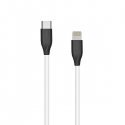 Extra Digital Silikoninis kabelis USB Type C- Lightning, 2m (baltas) Extra Digital Silikoninis kabelis USB Type C- Lightning, 2m (baltas)