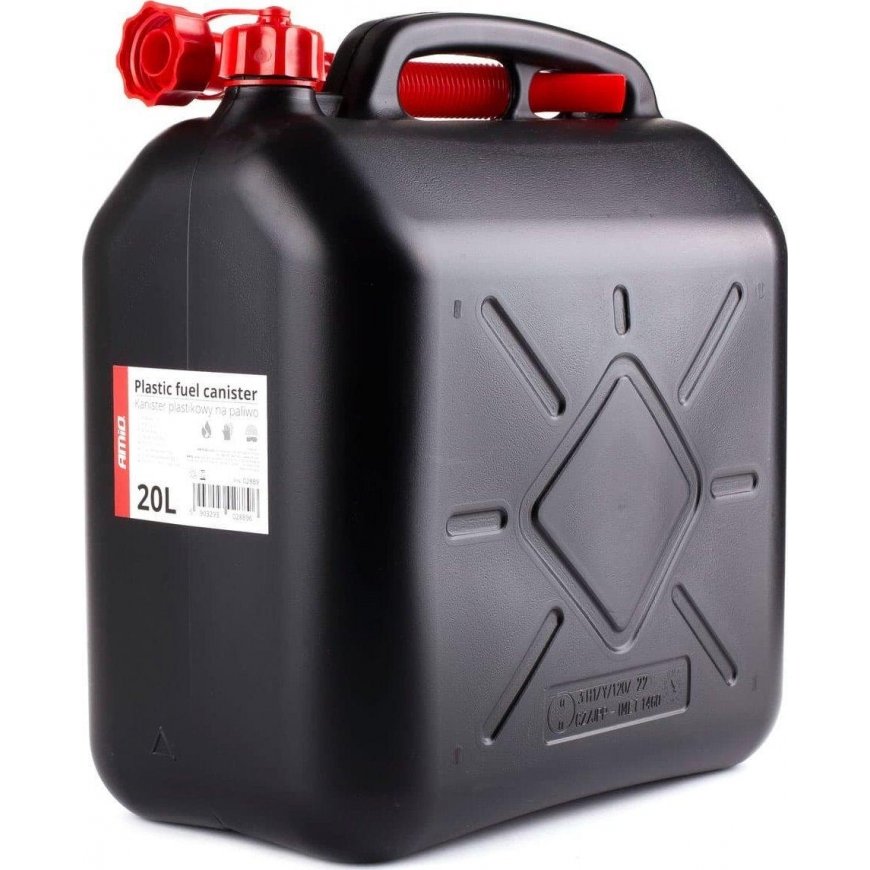 Amio Plastic canister, black 20l – 2