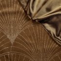 Eurofirany BLINK / 14 Velvet table runner with a large art deco fan pattern, 35X220 cm, color: brown Eurofirany BLINK / 14 Velvet table runner with a large art deco fan pattern, 35X220 cm, color: brown