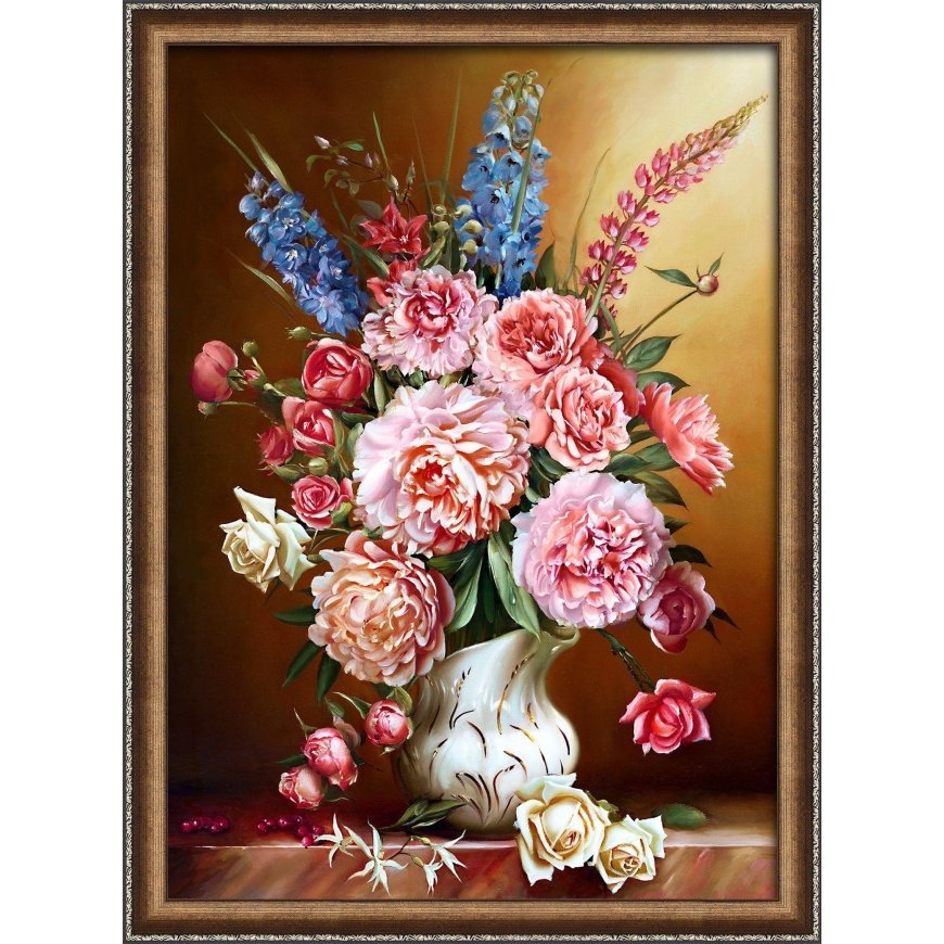 Beldizart Peonies and lupins 50x70 cm