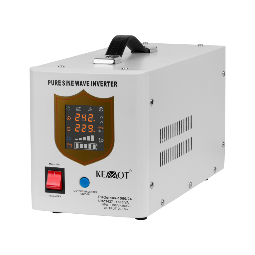 KEMOT PROsinus-1500/24 emergency power inverter with