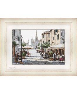 luca S Cross stitch kit Barcelona Cathedral 47x31cm SB2411