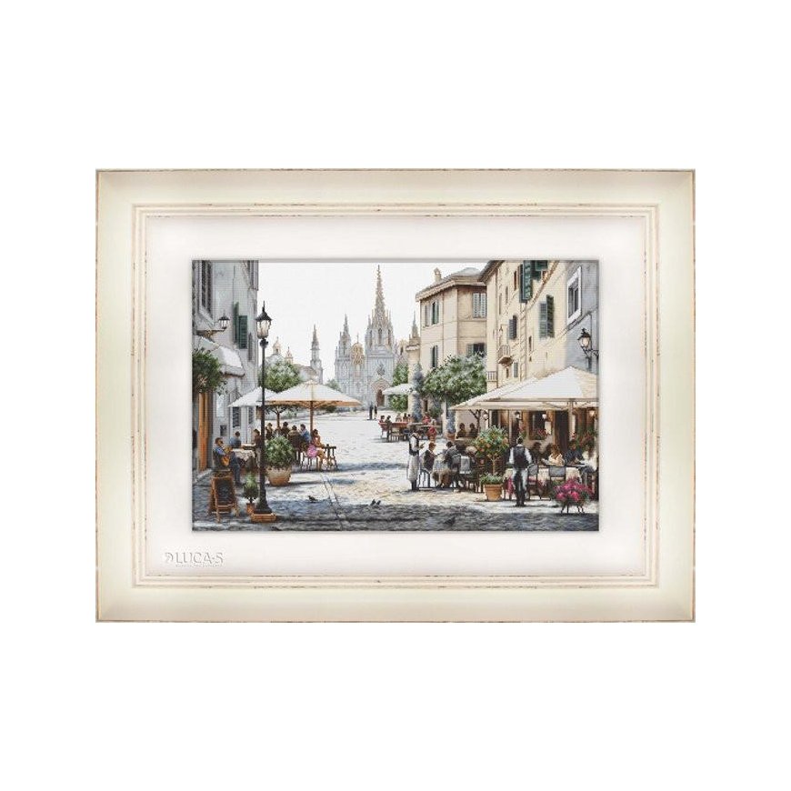 luca S Cross stitch kit Barcelona Cathedral 47x31cm SB2411