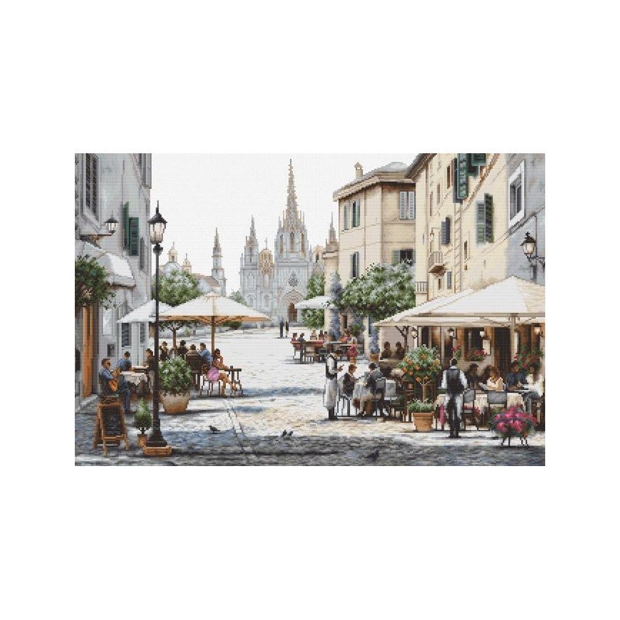 luca S Cross stitch kit Barcelona Cathedral 47x31cm SB2411 – 3