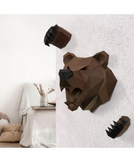 Beldizart Wizardi 3D Papercraft Bear PP-1MED-BRW