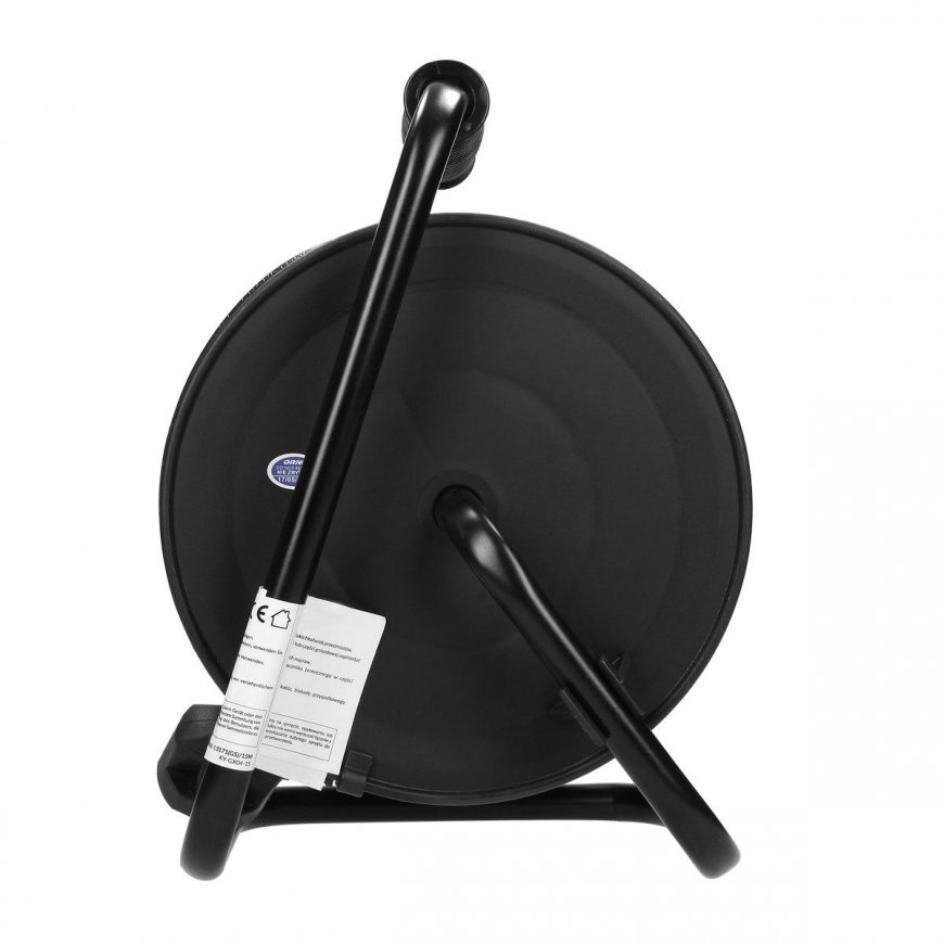 Orno MINI būgno ilgintuvas, 4 lizdai 2P + Z (schuko), metalinis stovas, PVC H05VV-F 3x1,5mm? - 15m – 7