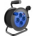 Orno MINI būgno ilgintuvas, 4 lizdai 2P + Z (schuko), metalinis stovas, PVC H05VV-F 3x1,5mm? - 15m Orno MINI būgno ilgintuvas, 4 lizdai 2P + Z (schuko), metalinis stovas, PVC H05VV-F 3x1,5mm? - 15m