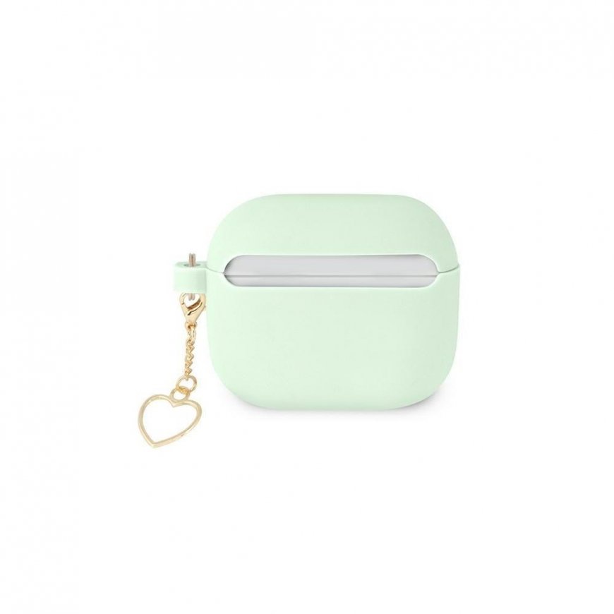 Guess GUA3LSCHSN AirPods 3 cover green/green silicone Charm Heart Collection – 4