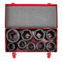 Neo Hex Impact Socket Set 1" 27-50mm 9pcs (12-105)