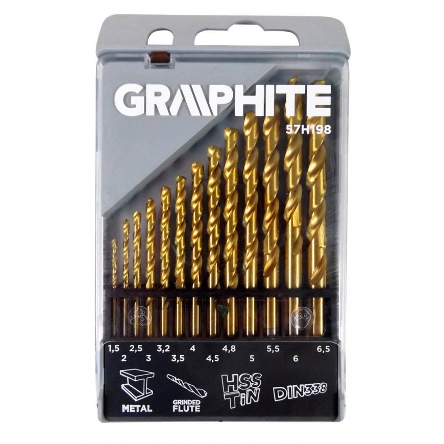 Graphite Grafito metalo grąžtas, titano cilindrinis 1,5 2 4,5 4 5,5 5 4,8 3 2,5 3,5 6 3,2 6,5 mm rin – 4