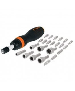 Screwdriver with accessories: 17 bits and 7 heads Truper®