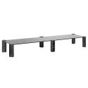 Maclean MC-936 Dual Monitor Stand Shelf Height Adjustable Dual Screen Stand Laptop Stand Tempered Gl Maclean MC-936 Dual Monitor Stand Shelf Height Adjustable Dual Screen Stand Laptop Stand Tempered Gl