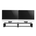 Maclean MC-936 Dual Monitor Stand Shelf Height Adjustable Dual Screen Stand Laptop Stand Tempered Gl Maclean MC-936 Dual Monitor Stand Shelf Height Adjustable Dual Screen Stand Laptop Stand Tempered Gl