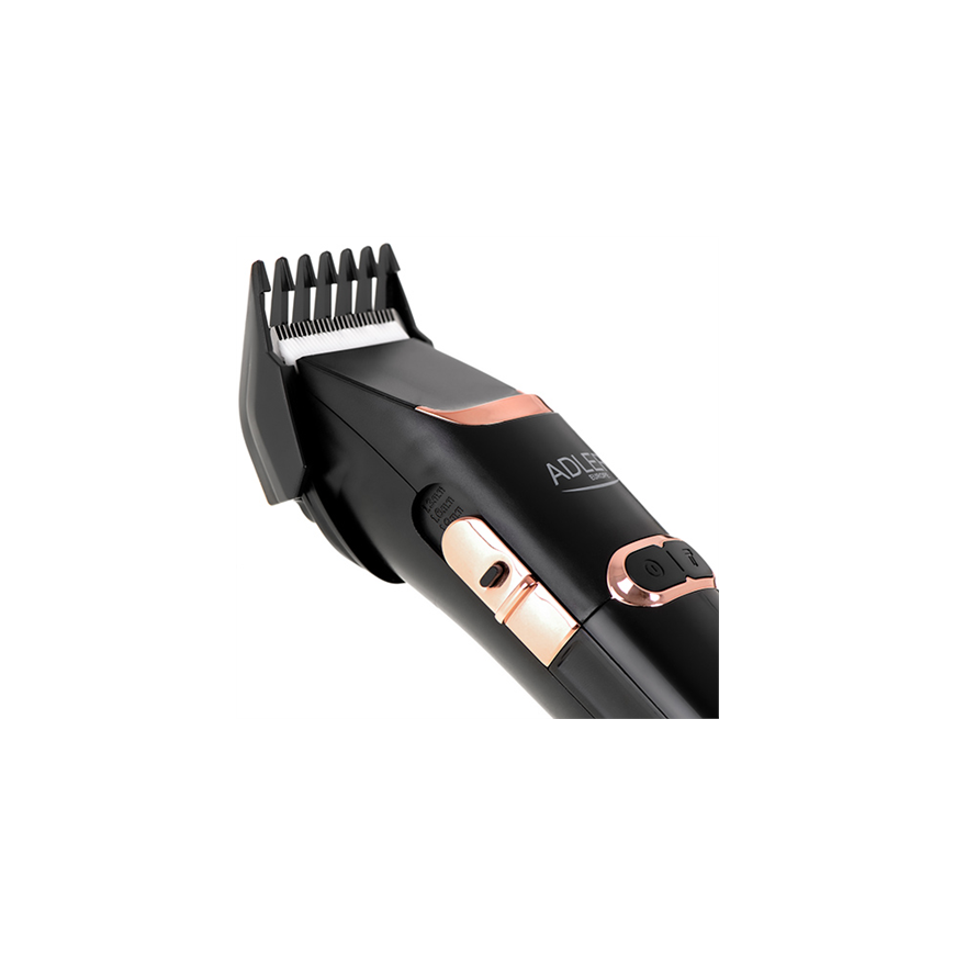 Adler Hair Clipper AD 2832 Cordless or corded, Number of length steps 4, Black – 3