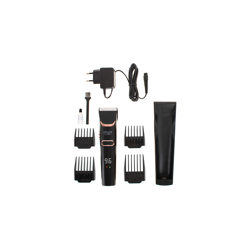 Adler Hair Clipper AD 2832 Cordless or corded, Number of length steps 4, Black – 4