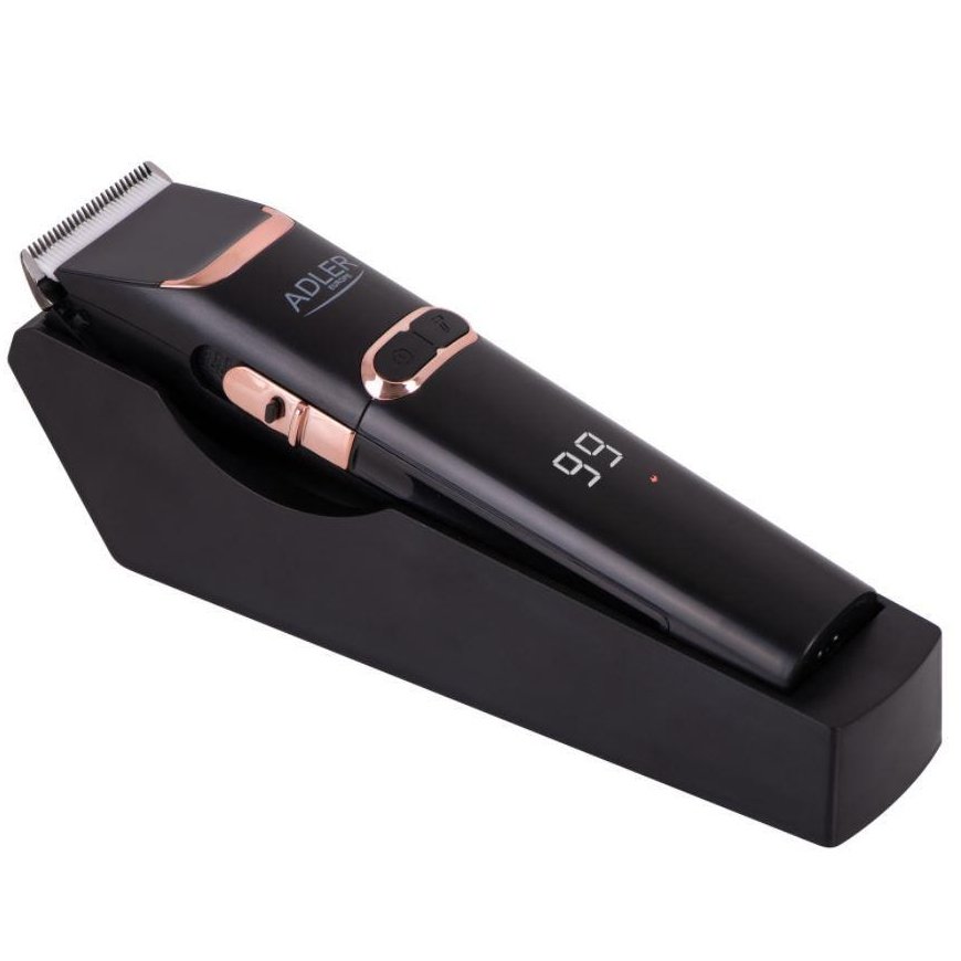 Adler Hair Clipper AD 2832 Cordless or corded, Number of length steps 4, Black – 8
