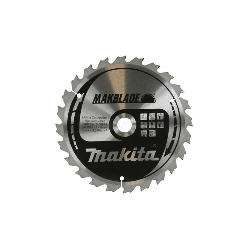 Makita Cutting disc for wood 190x20x2