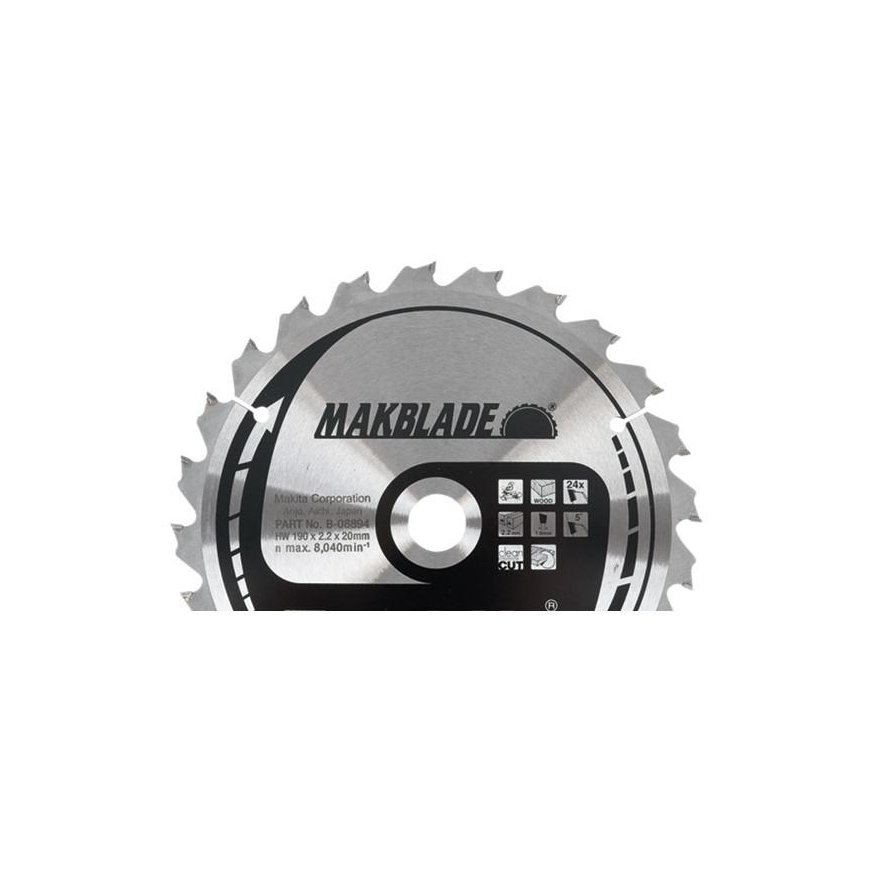 Cutting disc for wood 190x20x2.2mm 24T Standard MAKITA – 6