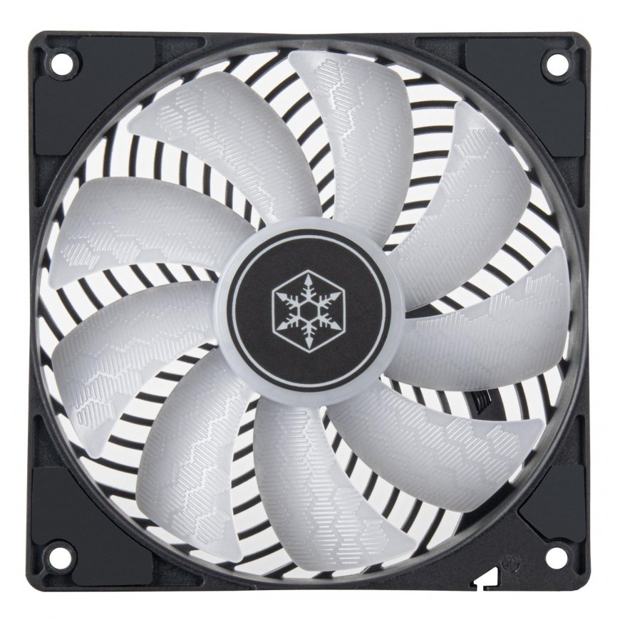 Silverstone Air Penetrator 120SK Lüfer, RUBBER - 120mm, Black – 2